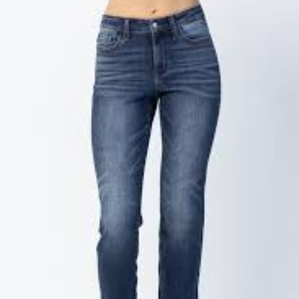 Judy Blue Los Angeles Crop Distressed Denim Jeans